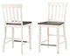 Joanna 5-Piece Mocha Drop-Leaf Counter Set with Ivory Base-2