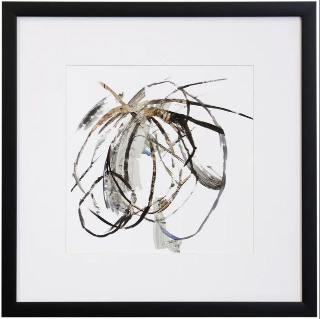 Stylecraft Brown/Gray/White Abstract Print-0