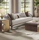 Michael Amini® Houston Gray/Walnut Sofa-1