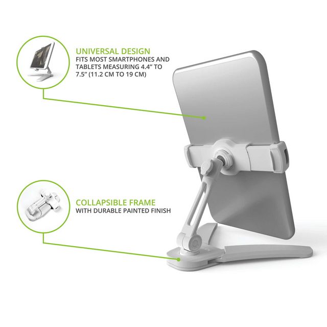 Kanto White Phone and Tablet Stand-5