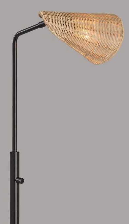 Adesso® Cove Black Floor Lamp-2