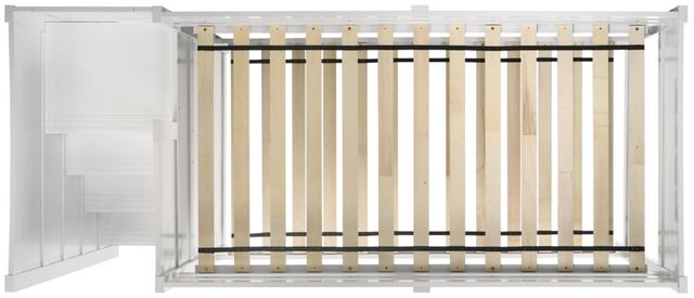 Elements International Sami White Youth Twin Over Twin Step Bunk Bed with Left Headboard-3