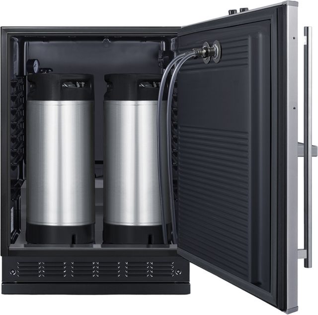 Summit® 5.3 Cu. Ft. Stainless Steel Built-In Cold Brew Coffee Kegerator-2