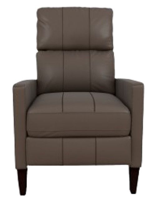 Best® Home Furnishings Customizable Janae Leather Power High Leg Recliner with Espresso Legs-1