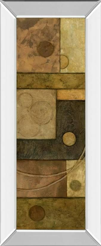 Classy Art Circle Game I by Norm Olson Mirror Framed Wall Art-0