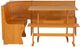 Linon Chelsea 3-Piece Natural Corner Nook Set-1