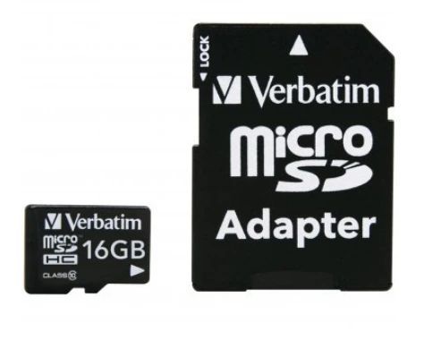 Verbatim 16GB MicroSDHC Card with Adapter-0