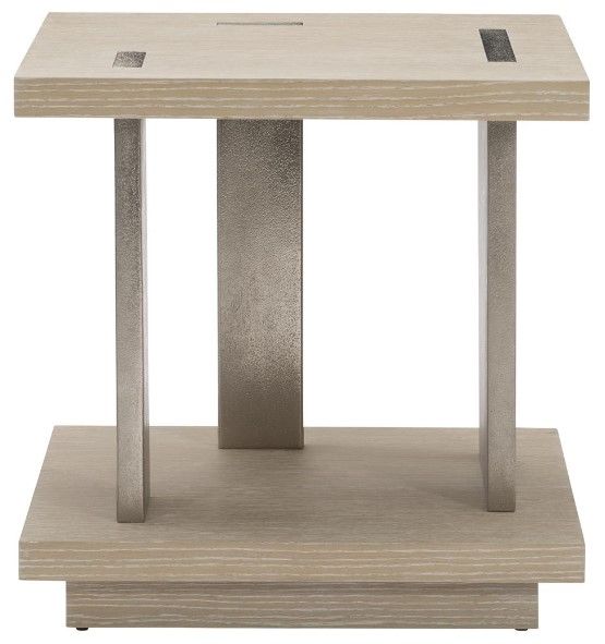 Bernhardt Solaria Dune Side Table with Aluminum Leg -2