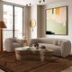 TOV Furniture Judy Taupe Boucle Swivel Accent Chair-1