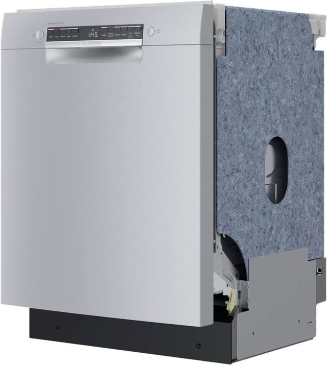 Bosch® 300 Series 24" Anti-fingerprint Stainless Steel Front Control Built-In Dishwasher-3