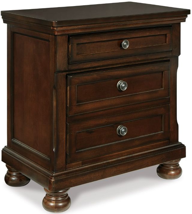 Millennium® by Ashley Porter 5-Piece Rustic Brown Queen Sleigh Bed Set-4