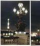 A & B Home Eiffel 2-Piece Black/White Led Wall Art Set-1