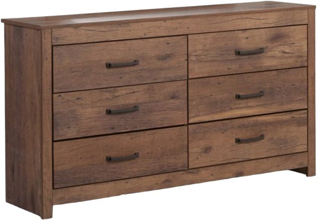 American Wholesale Furniture Gilliam 3-Piece Brown Queen Panel Bedroom Set-2