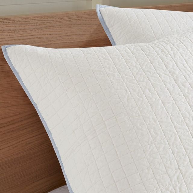 Olliix by Urban Habitat Blue Full/Queen Brooklyn Cotton Jacquard Comforter Set-4
