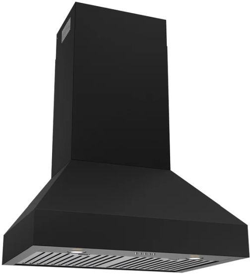 Thor Kitchen® 30" Professional Black Wall Mount Pyramid Range Hood-1
