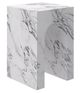 Atticus Rectangular End Table in Bulgari White-0