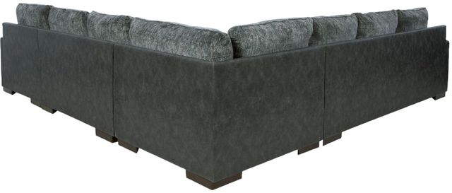 Signature Design by Ashley® Larkstone 4-Piece Pewter Right-Arm Facing Sofa Sectional and Chaise-1