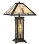 Cal® Lighting & Accessories Tiffany Dark Brown Table Lamp-0
