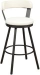 Mazin Furniture Appert White Swivel Pub Height Chair-0