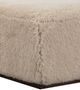 Alder & Tweed Furniture Kenya Furry Vanilla Ottoman-1
