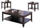 Coaster® Brooks 3-Piece Cappuccino Occasional Table Set with Lower Shelf-0