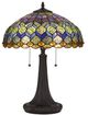 Cal® Lighting & Accessories Tiffany Multi-Colored Table Lamp-0