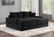 Furniture of America® Tavedestrand Black Double Chaise Sofa-1