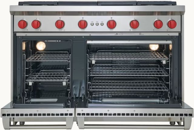 Wolf® 48" Stainless Steel Pro Style Natural Gas Range-1