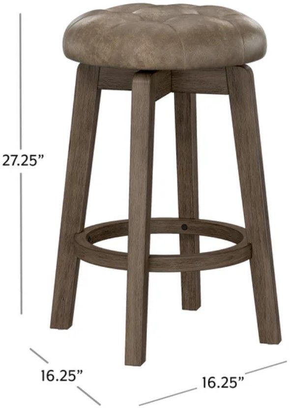 HH2 Home Odette Gray Counter Stool-2