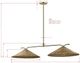 Forty West Kyle Gold Bar Light Chandelier-1