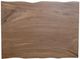 International Furniture Direct Natural Parota Brown Cocktail Table with Black Base-3