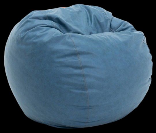 CordaRoy's® Original Slate Grain Faux Leather Full Bean Bag Chair-0