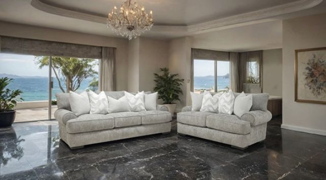Furniture of America® Nerone Gray Sofa-2