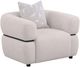 Coaster® Jeanette Beige Upholstered Round Arm Accent Chair-0