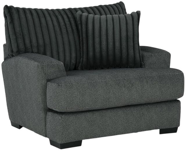 Albany Industries Tweed Gunmetal Accent Chair-0