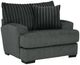 Albany Industries Tweed Gunmetal Accent Chair-0