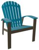 Telescope Casual Newport Aqua/Beachwood Polymer Outdoor MGP Adirondack Chair-0
