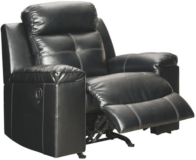 Signature Design by Ashley® Kempten Black Rocker Recliner-1