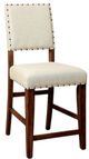 Furniture of America® Sania 2-Piece Ivory/Rustic Oak Counter Chair Set-0