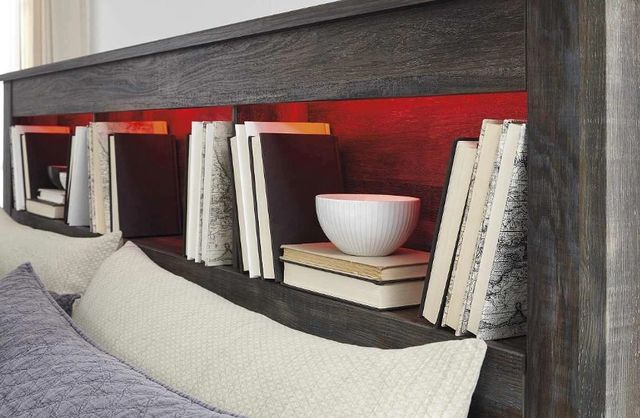 Signature Design by Ashley® Drystan Brown Queen Storage Bookcase Bed-3