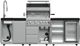FORNO® Bulnes Series Alta Qualita Black Outdoor Kitchen Kits-3
