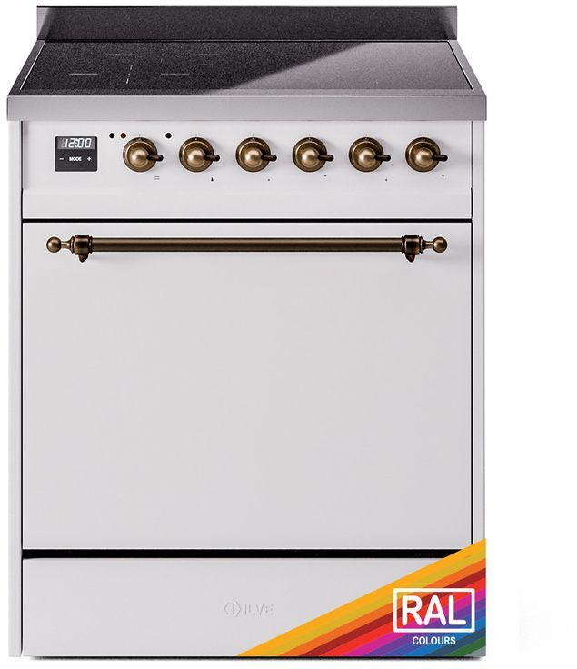 Ilve® Nostalgie II Series 30" Custom RAL Color Pro Style Induction Range-0
