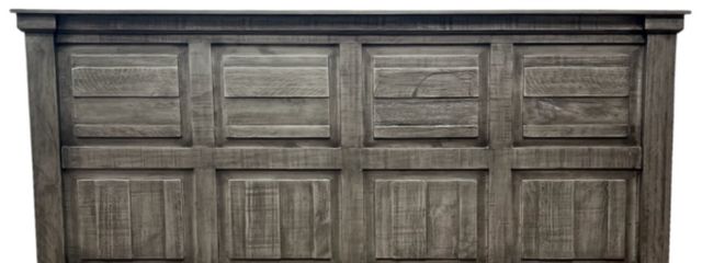 Million Dollar Rustic Gray King Panel Bed-1