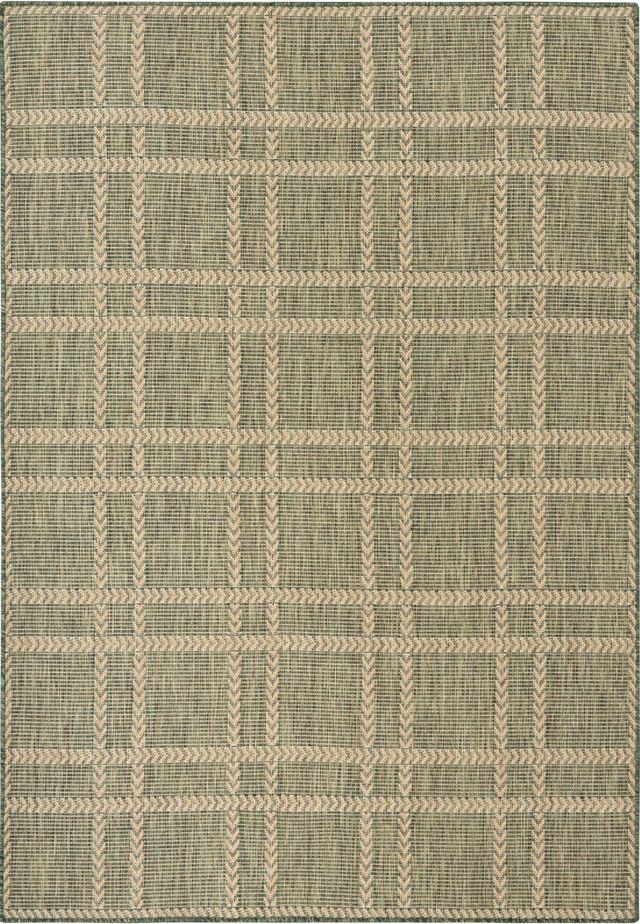 Nourison Home™ Horizon Green 5'x7' Style 4 Area Rug-0