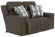 Catnapper® Arezzo Chocolate Leather Power Reclining Loveseat with Power Headrest-0