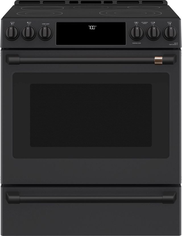 Café™ Flat Black Front Control Electric Knobs and Handle Kit-4