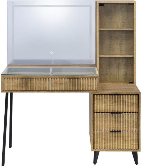 Coaster® Souza Mango Vanity Table With LED Mirror-3