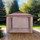 Furniture of America® Genoa Brown Pop Up Gazebo-1