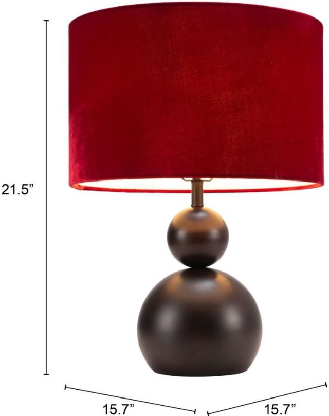 Zuo® Modern Shobu Black Table Lamp-2