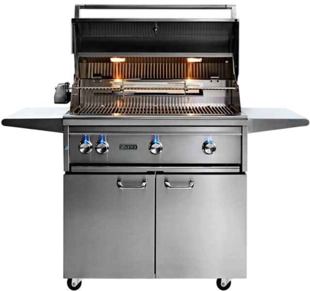 LYNX® Professional 3-Burner Stainless Steel Freestanding Liquid Propane Grill with Rotisserie-2